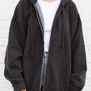 Brandy Melville Oversized Fit Black Christy Hoodie